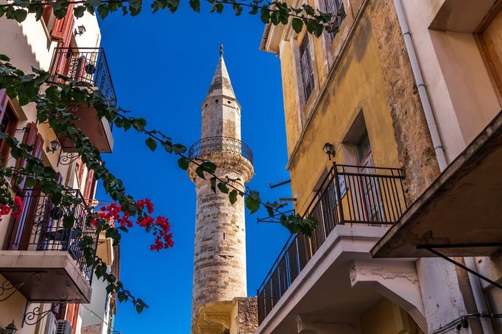 Souda - Minaret mešity Ahmed-Aga.