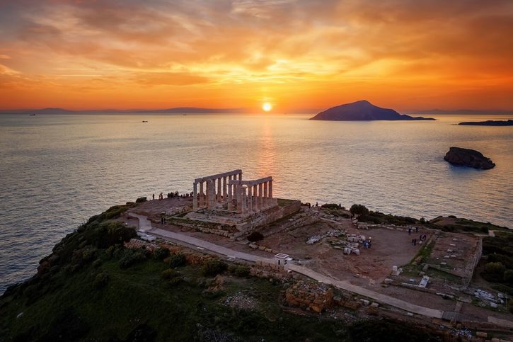 Lavrio - Chrám boha Poseidóna na myse Sounion