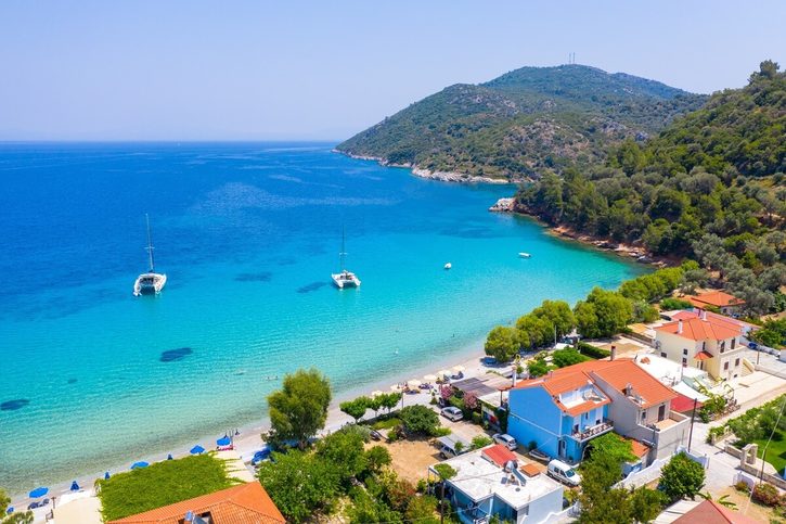 Samos - Pláž Kerveli.