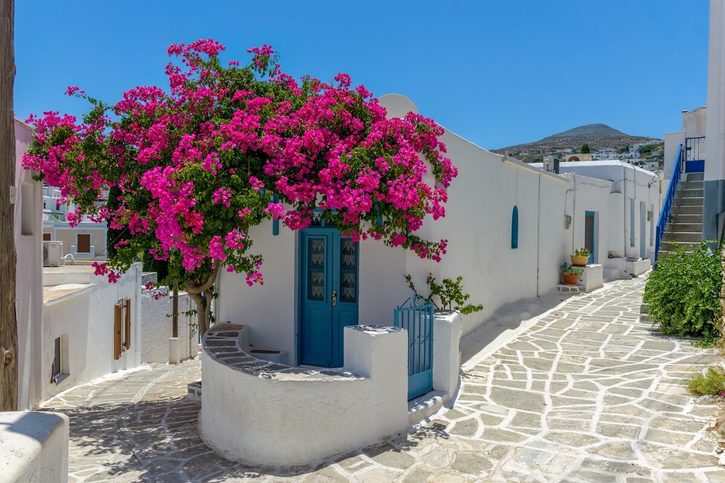 Paros – Tradičná kykladská ulička