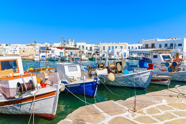 Paros - Typické rybárske lode