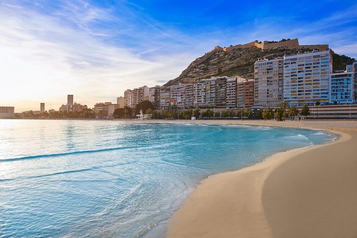Alicante - pláž Postiguet  