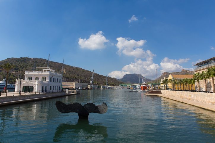 Cartagena – Pohľad z prístavu.