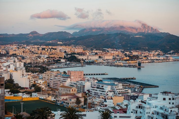 Ceuta - Výhľad na prístav Ceuty