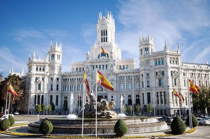 Madrid – Fontána Cibeles a Palacio de Comunicaciones