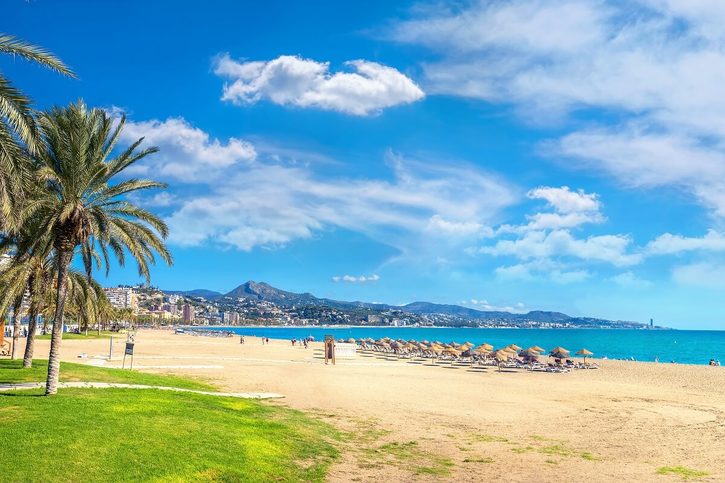 Málaga - pláž La Malagueta 