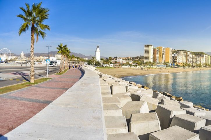 Málaga - promenáda Muelle Uno