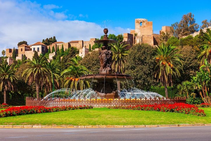 Málaga - Fontána Tří Grácií (Fuente de las Tres Gracias) 