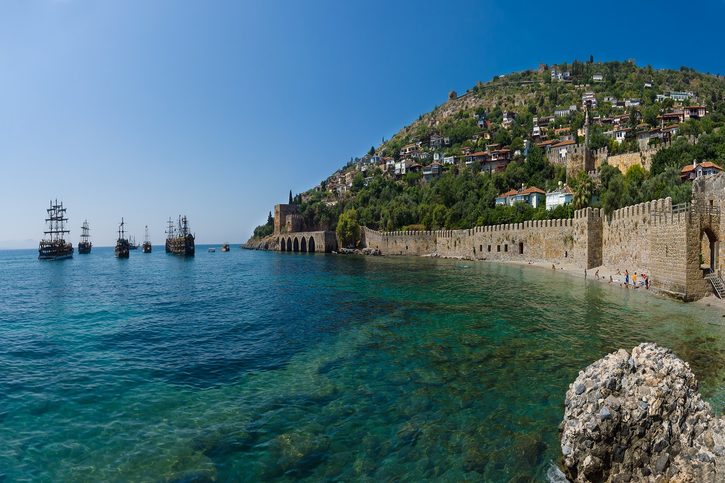 Alanya - Lodeničná oblasť Tersane a hrad Alanya