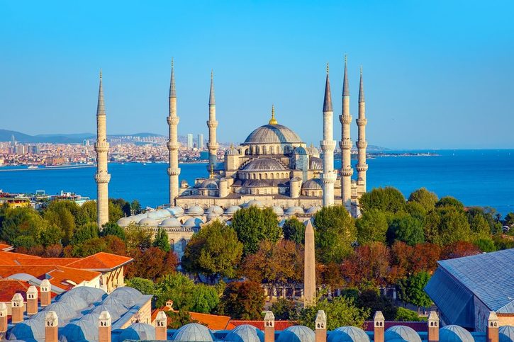 Istanbul - Modrá mešita (Sultanahmet Camii) 