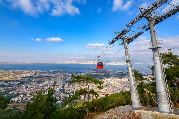 Izmir – Pohľad na Izmir z kopca Teleferik