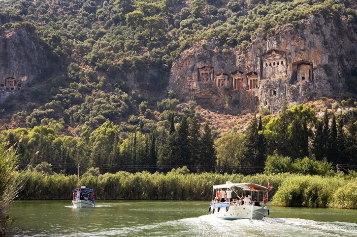 Marmaris – Kráľovské hrobky v Kaunose, rieka Dalyan