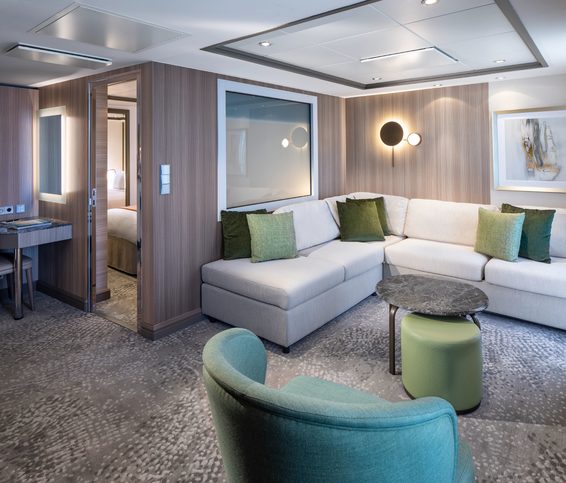 Celebrity Suite, obývací část - Celebrity Silhouette