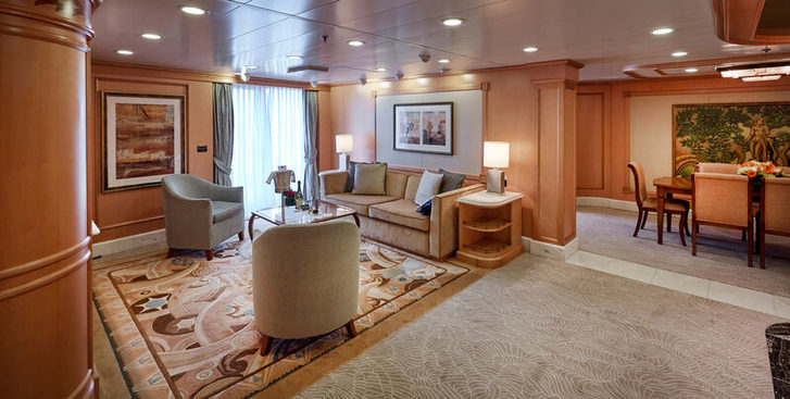 Grand Suite, obývací část - Queen Elizabeth