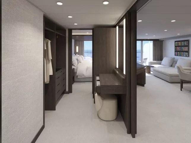 Grand Penthouse, šatní skříň s toaletním koutem - Explora I