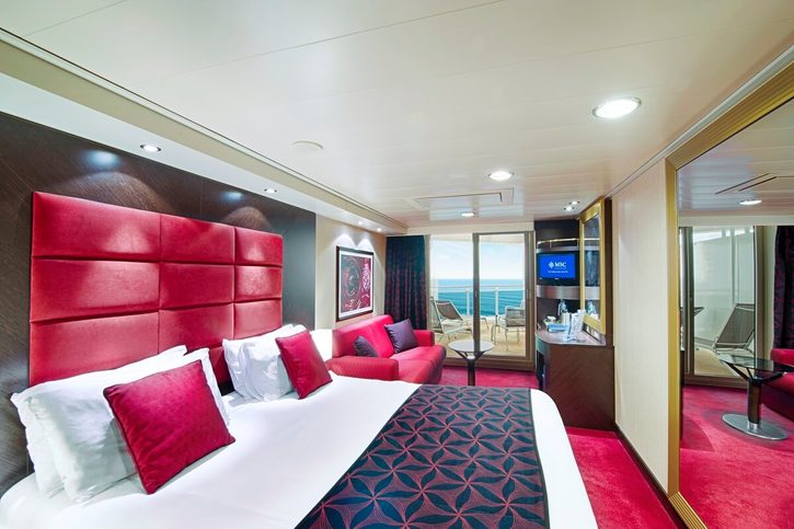 Štvorlôžková kajuta s balkónom – MSC Divina