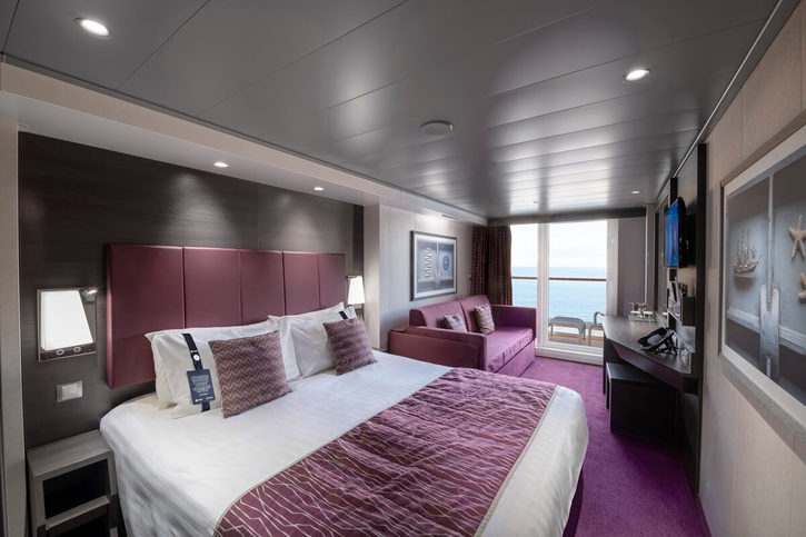 Štvorlôžková kajuta s balkónom – MSC Meraviglia