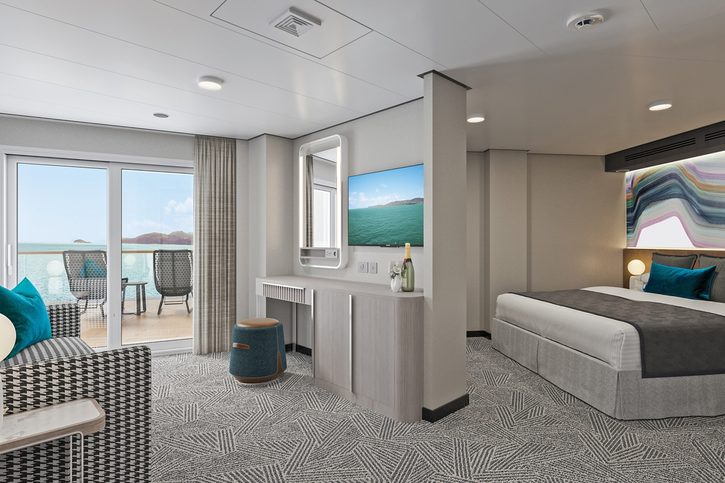 Apartmán s veľkým balkónom na zadnej časti lode (SH) – Norwegian Aura