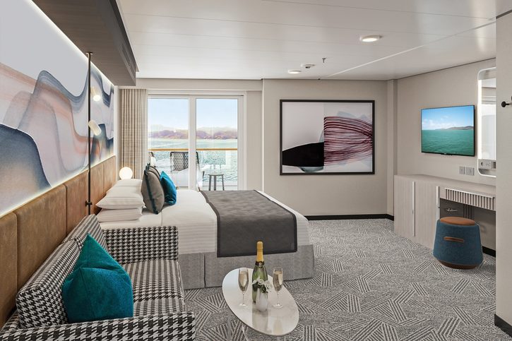 Rodinný apartmán s hlavnou spálňou a balkónom (SR, SL) – Norwegian Aura