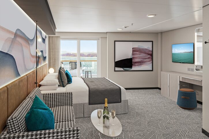 Rodinný apartmán s hlavnou spálňou a balkónom (SR, SL) – Norwegian Bella