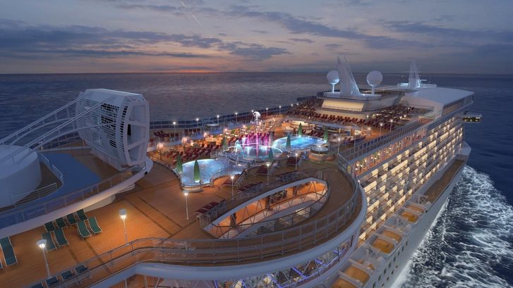 Majestic Princess, otevřená paluba