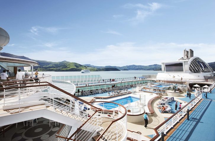 Sun Princess, otevřená paluba