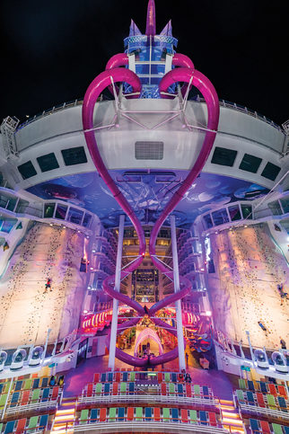 Lezecké stěny, skluzavka Ultimate Abyss - Harmony of the Seas