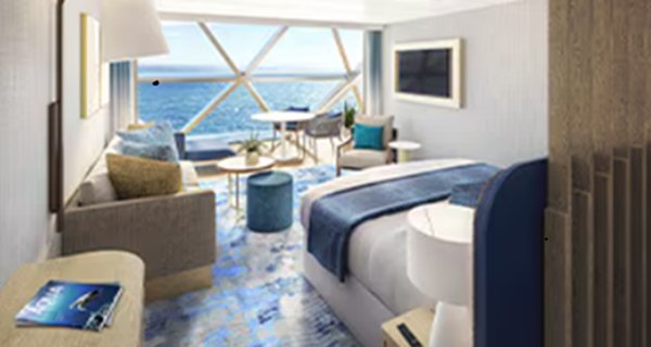 Apartmá s panoramatickým výhľadom bez balkóna (VP) – Legend of the Seas