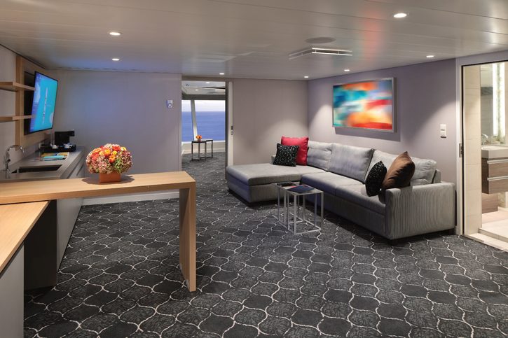 Panoramatické apartmá Ultimate Suite, obývací část - Oasis of the Seas