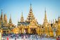 Šwedagon Pagoda v Rangúnu, Myanmar