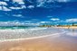 Písečná pláž v Mooloolaba, Austrálie