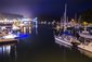 Večerní přístav v Tauranga, Nový Zéland