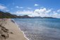 Písečná pláž v Basseterre na ostrově sv. Kryštof