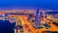  Panoramatický výhled na budovu Bahrajn World Trade Centre.