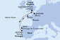 Veľká Británia, Francie, Španielsko, Portugalsko zo Southamptonu na lodi MSC Meraviglia
