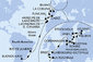 Argentína, Brazília, Španielsko, z Lanzarote, Portugalsko, Francie, Nemecko, Poľsko, Estónsko, Fínsko, Švédsko, Dánsko z Buenos Aires na lodi MSC Splendida