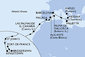 Taliansko, Malta, Španielsko, Antigua a Barbuda, Svätý Vincent a Grenadiny, Barbados, Martinik z Neapola na lodi MSC World Asia
