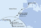 Martinik, Guadeloupe, Svatý Martin, Antigua a Barbuda, Španielsko z Fort de France na lodi MSC World Asia