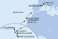 Martinik, Guadeloupe, Svatý Martin, Antigua a Barbuda, Španielsko, Francúzsko z Fort de France na lodi MSC World Asia