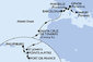 Martinik, Guadeloupe, Svatý Martin, Antigua a Barbuda, Španielsko, Francúzsko, Taliansko z Fort de France na lodi MSC World Asia