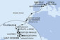 Martinik, Guadeloupe, Svätá Lucia, Barbados, Svätý Vincent a Grenadiny, Grenada, Svatý Martin, Antigua a Barbuda, Španielsko, Francúzsko, Taliansko z Fort de France na lodi MSC World Asia