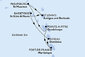Guadeloupe, Svatý Martin, Antigua a Barbuda, Svätý Krištof a Nevis, Dominika, Martinik z Pointe-à-Pitre na lodi MSC World Asia