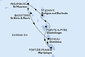 Guadeloupe, Antigua a Barbuda, Svatý Martin, Svätý Krištof a Nevis, Dominika, Martinik z Pointe-à-Pitre na lodi MSC World Asia