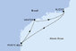 Brazília zo Santosu na lodi MSC Divina