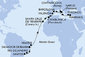Brazília, Španielsko, Maroko, Taliansko, Grécko, Turecko zo Santosu na lodi MSC Divina