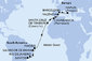 Brazília, Španielsko, Maroko, Taliansko zo Santosu na lodi MSC Divina
