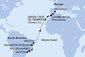 Brazília, Španielsko, Maroko zo Santosu na lodi MSC Divina