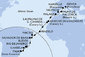 Brazília, Kapverdy, Španielsko, z Lanzarote, Francúzsko, Taliansko na lodi MSC Musica
