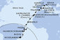 Brazília, Kapverdy, Španielsko, z Lanzarote, Francúzsko, Taliansko z Rio de Janeira na lodi MSC Musica