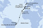 Veľká Británia, Španielsko, Portugalsko, Brazília zo Southamptonu na lodi MSC Meraviglia